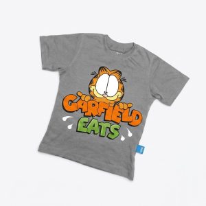 Kaos Garfield - warna Abu-abu