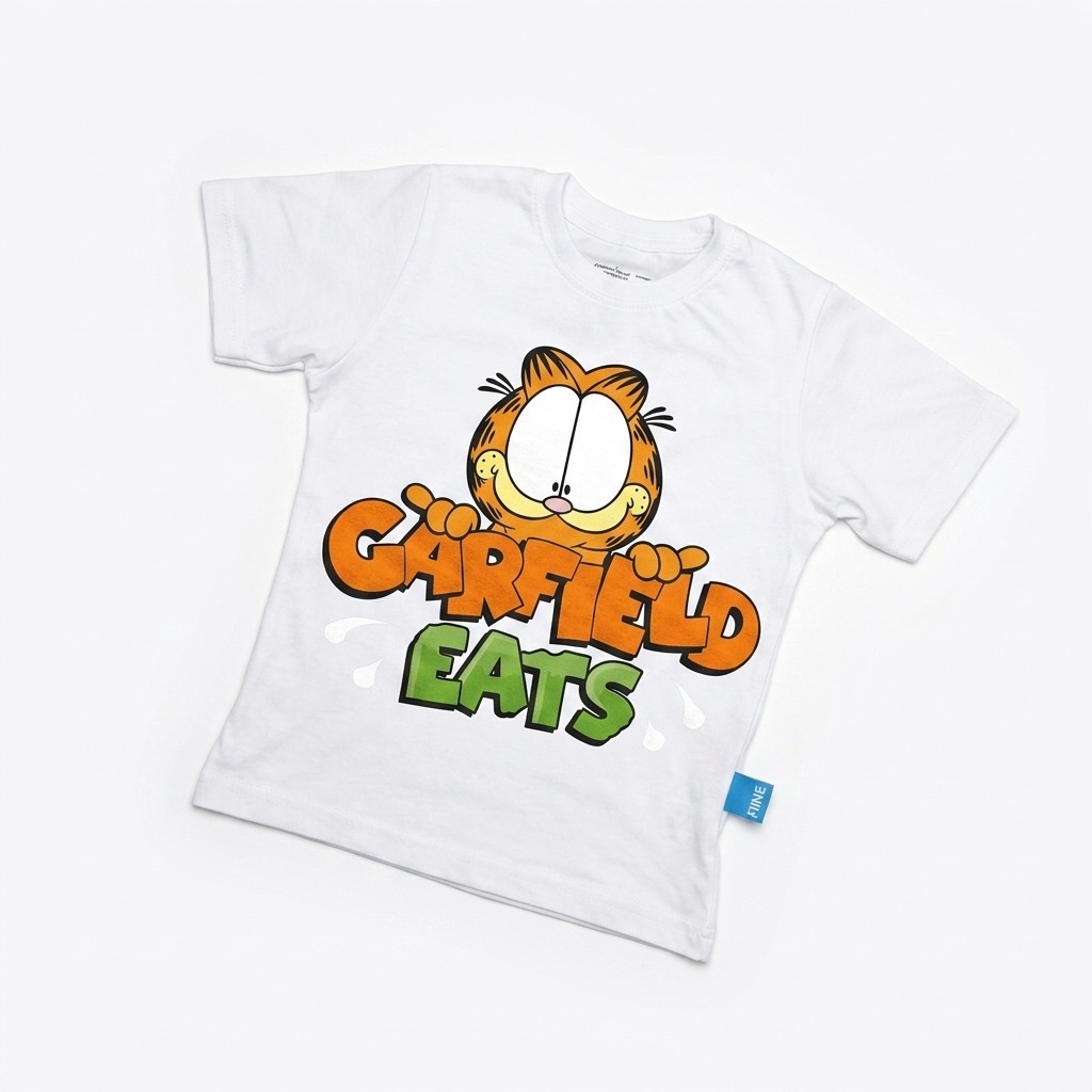 Kaos Garfield - warna Putih