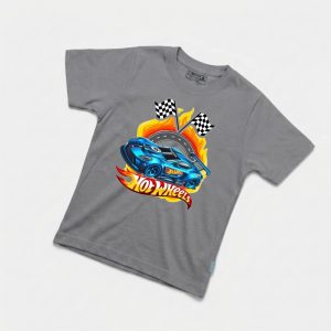 Kaos Hot Wheels Balap - warna Abu-abu