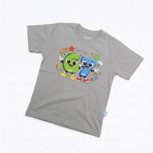 Kaos Karakter Angka 67 - warna Abu-abu