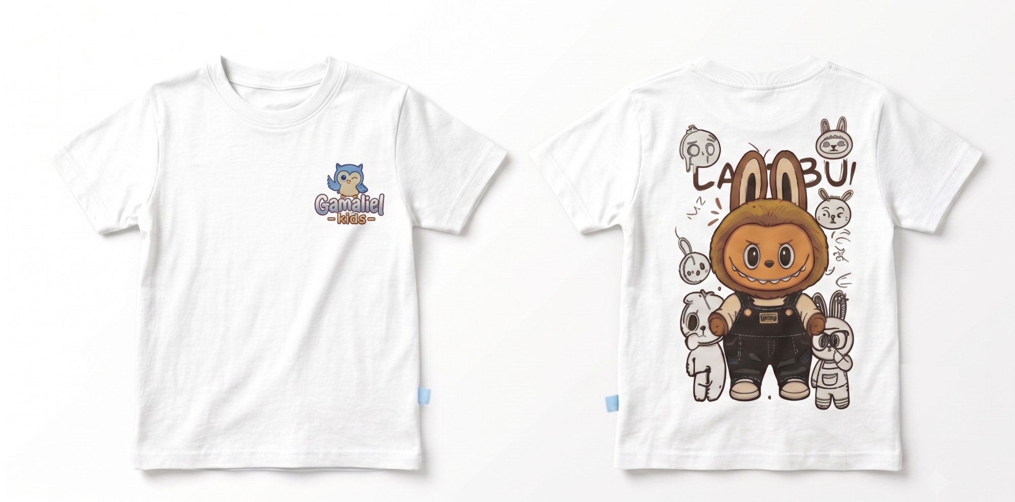 Kaos Labubu - warna Putih