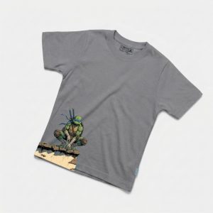 Kaos Ninja Turtle - warna Abu-abu