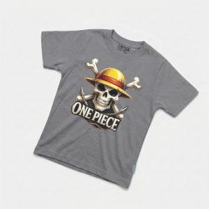 Kaos One Piece - warna Abu-abu