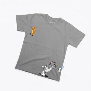 Kaos Tom and Jerry - warna Abu-abu